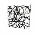 Begin Home Decor 16 x 16 in. Abstract Curly Lines-Print on Canvas 2080-1616-AB32
